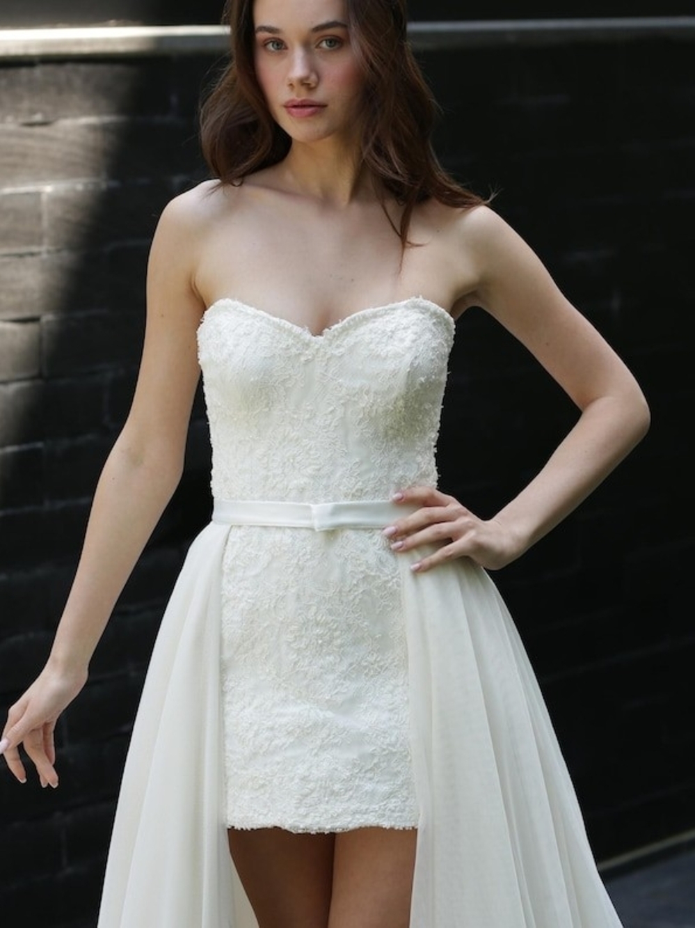 Tulle and Satin Overskirt